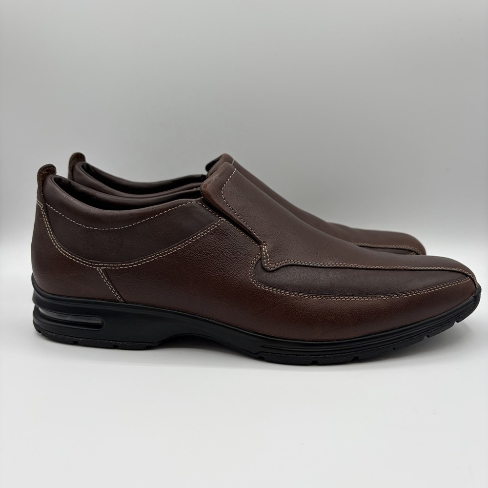 Cole Haan NikeAir C12522 Brown Leather Tucker Venetian Loafers Men's Size 13M